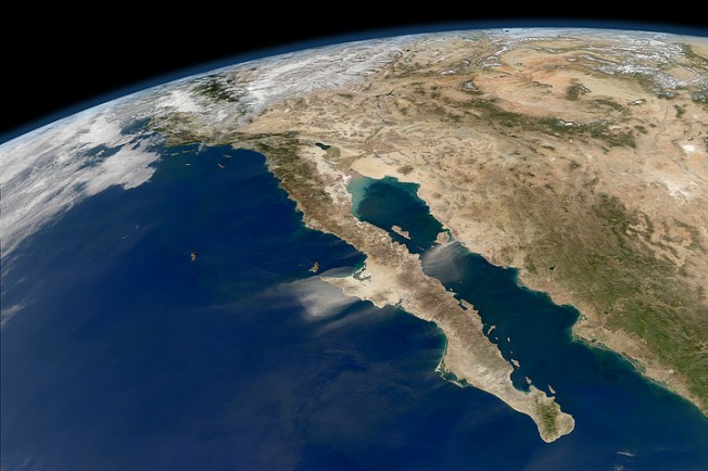 Baja via NASA